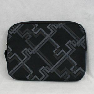IPad Padded Carrying Case Black & Gray w/ Zipper Closure